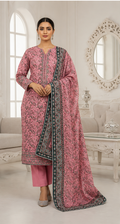 3-Piece Digital Printed Lawn Suit – Pink Floral